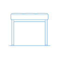 Furniture Stools Florence Knoll Relaxed Stool Editable Svg Line Art, Free Vectors File